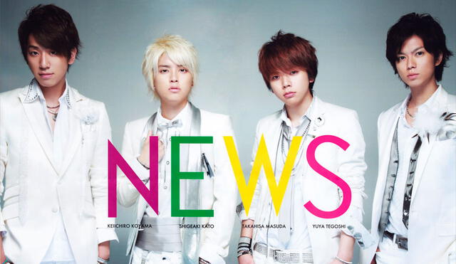 NEWS  es una boy band japonesa integrada por Keiichirō Koyama, Shigeaki Katō, Takahisa Masuda y Yūya Tegoshi.  Crédito: Instagram