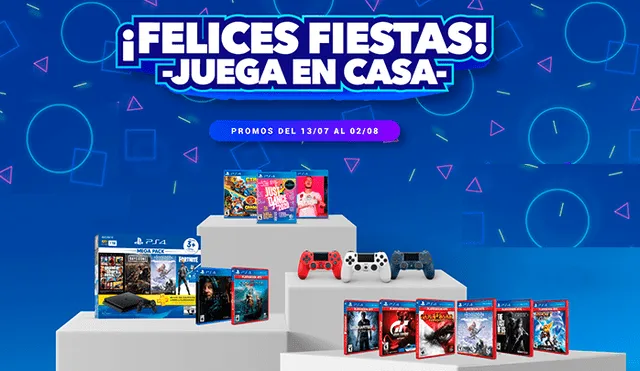 PlayStation anuncia ofertas por Fiestas Patrias con promociones en videojuegos y bundles de PS4.