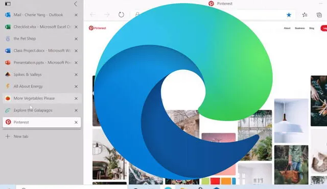 Microsoft Edge sigue adelantándose a Chrome con más funcionalidades. Esta, en particular, permite visualizar el contenido de las pestañas en todo momento. Foto: Computer Hoy