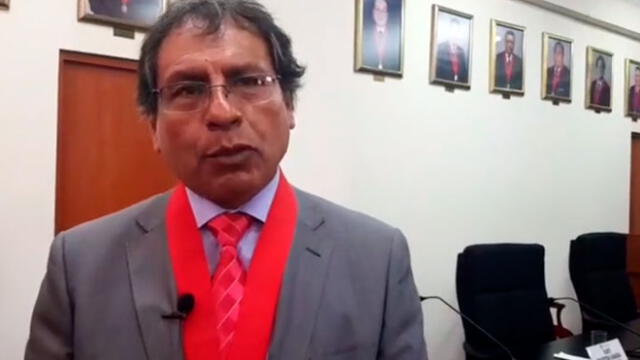 Presidente de la Corte Superior de Justicia de Lima Norte explicó las conclusiones de la reunión con la ministra de la Mujer. Créditos: Captura RTV.
