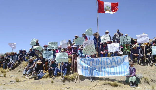 Comunidades campesinas de Cusco en 
protesta por el Corredor Minero del Sur.