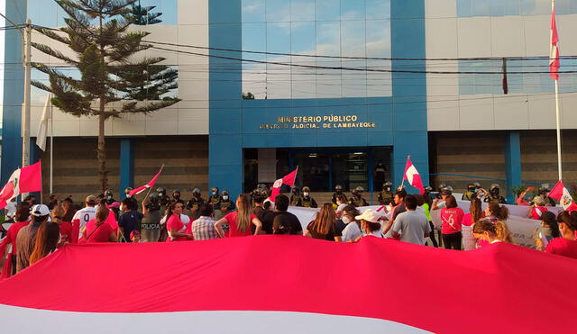 Protestas con Pedro Castillo en Chiclayo