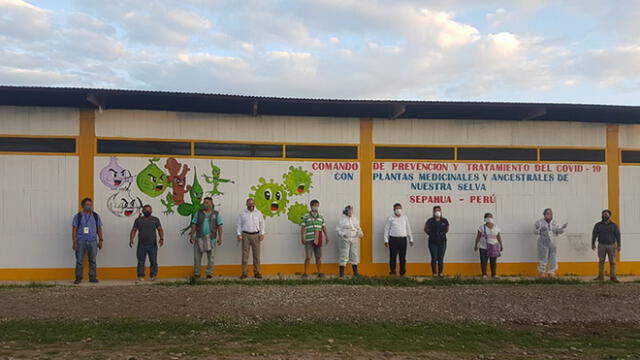 Comando COVID-19 del distrito de Sepahua. Foto: Carmen Cáceres.