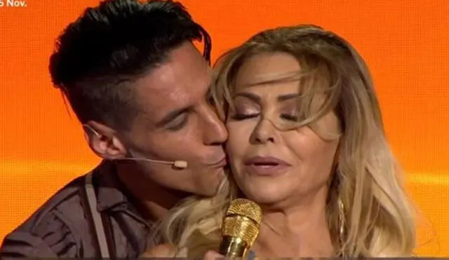 Facundo González y Gisela Valcárcel en "El gran show". Foto: captura América TV