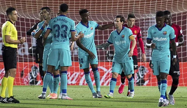 Barcelona aplastó a Mallorca y sigue en el primer puesto de LaLiga Santander. Foto: AFP