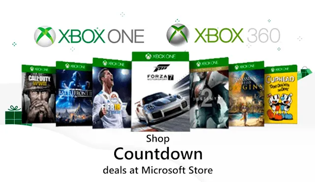 Xbox Countdown: las ofertas de fin de año llegaron para la Xbox One y Xbox 360