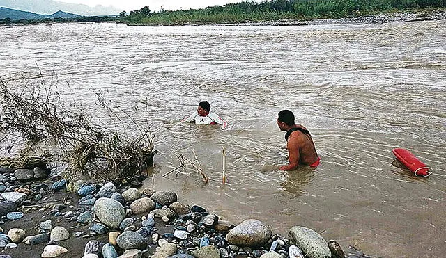 Estudiante es arrastrado por las aguas del río Chancay