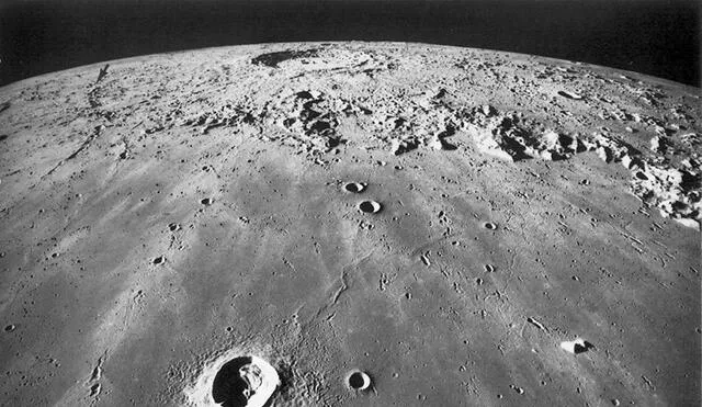 Imagen de la Luna captada por la misión Apolo 17. Foto: NASA