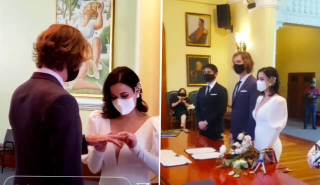 Cientos de usuarios y fanáticos extendieron sus buenos deseos a la pareja en esta nueva etapa de su vida. Foto: Captura Instagram Wedding Club Perú