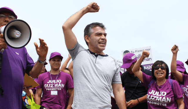 Partido Morado de Julio Guzmán está a cinco días de ser inscrito por JNE