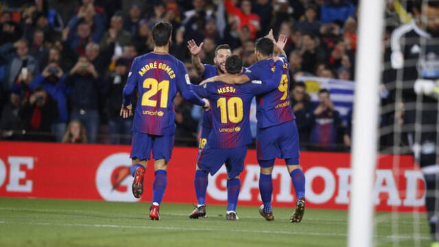 Barcelona goleó 5 a 0 a Celta de Vigo y avanza en la Copa del Rey 