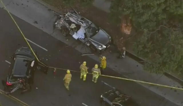 El accidente ocurrió en una reconocida vía de Los Ángeles, al oeste de Estados Unidos. Foto: CBS News