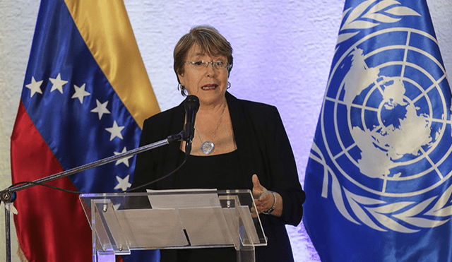 Luego de su visita a Venezuela, la Alta Comisionada de la ONU, expuso su informe sobre crisis que hunde al país. Foto: AFP