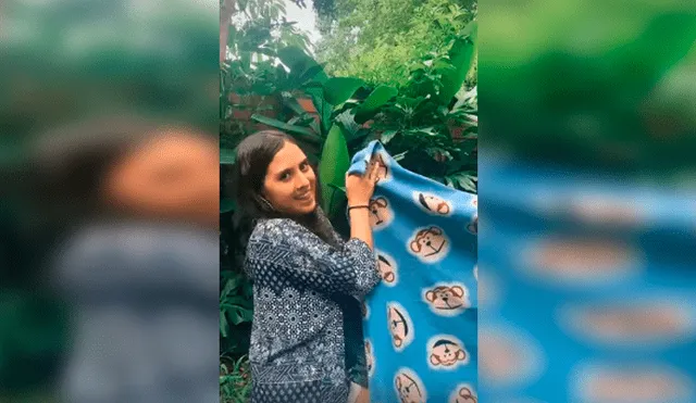 Desliza las imágenes para apreciar la divertida actuación de una joven acompañada de su mascota.