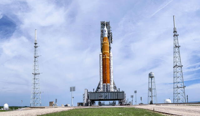 El cohete y la nave de la misión Artemis 1 ya están nuevamente en la plataforma de lanzamiento. Foto: NASA