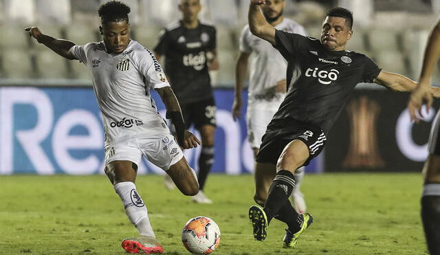 Olimpia y Santos igualaron 0-0 en la fecha 3 del Grupo G de la Copa Libertadores 2020. Foto: AFP