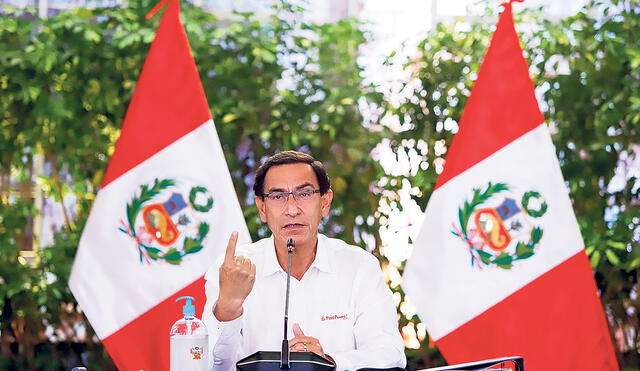 Alega. Presidente Vizcarra dice que todo se aclarará en MP. Foto: Sepres