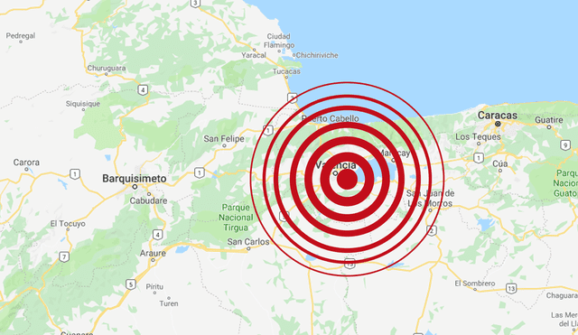 Sismos de magnitud 5,5 y 5,0 remecieron Venezuela esta madrugada