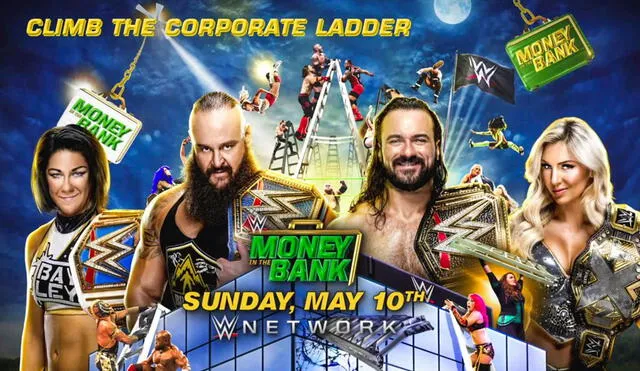 WWE celebrará el 10 de mayo el evento Money in the Bank. Foto: WWE