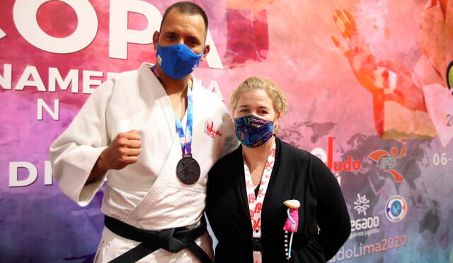 Frank Alvarado y María Martínez postulan a los cargos de vicepresidente y presidente de la Federación Peruana de Judo, respectivamente.