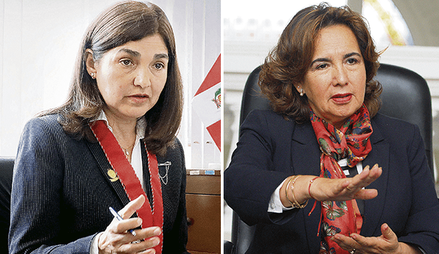 La ley. Fiscal Cecilia Gonzales y jueza suprema Elvia Barrios.