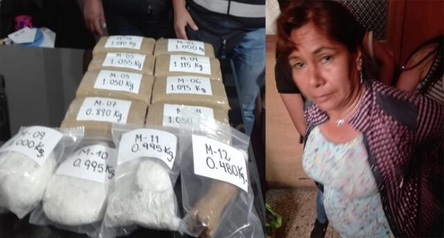 Cae mujer que abastecía droga a Tacna, Moquegua e Ilo [FOTOS y VIDEO]