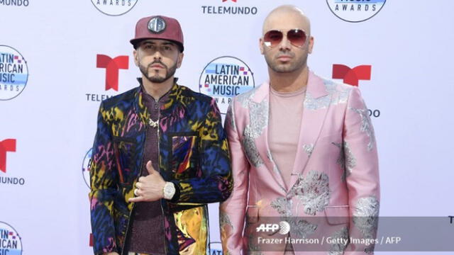 Wisin & Yandel en los Latin AMAs 2019 | Foto: AFP