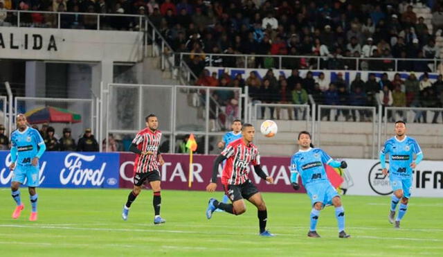 Binacional superó 2-1 a Sao Paulo en la Copa Libertadores. Foto: Difusión