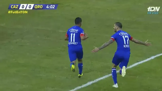 Cruz Azul vs Querétaro: mira el golazo de Elías Hernández para el 1-0 de los 'cementeros' [VIDEO]