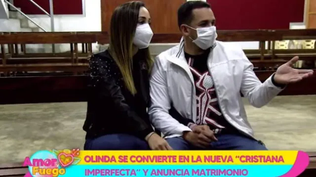 Olinda Castañeda y su novio Christian Marcial ya planean matrimonio | FOTO: Captura Willax TV.