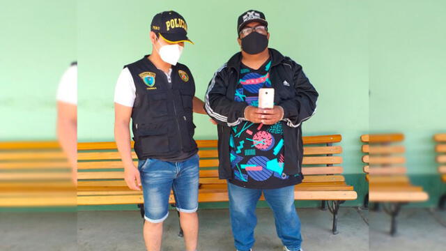 Sujeto fue intervenido tras robar celular a un transeúnte en el centro de Chiclayo. (Foto: PNP )