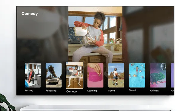 TikTok para TV ya está disponible en la tienda de apps de Samsung. Foto: TikTok / Samsung