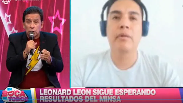Leonard León da positivo a coronovirus. Foto: Captura canal 4