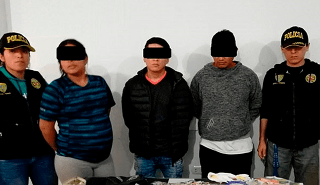SJL: Policía captura a tres miembros de banda comercializadora de droga