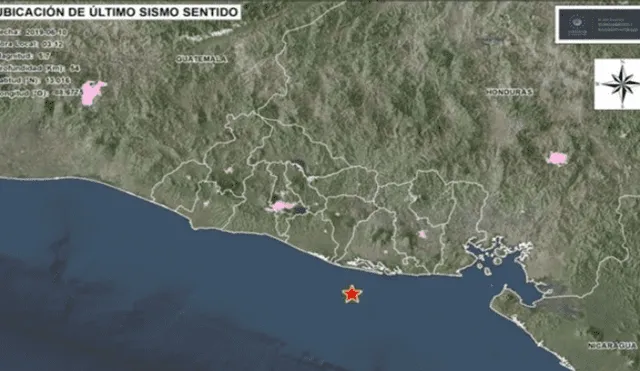  Sismo de magnitud 5.7 sorprendió El Salvador esta madrugada 