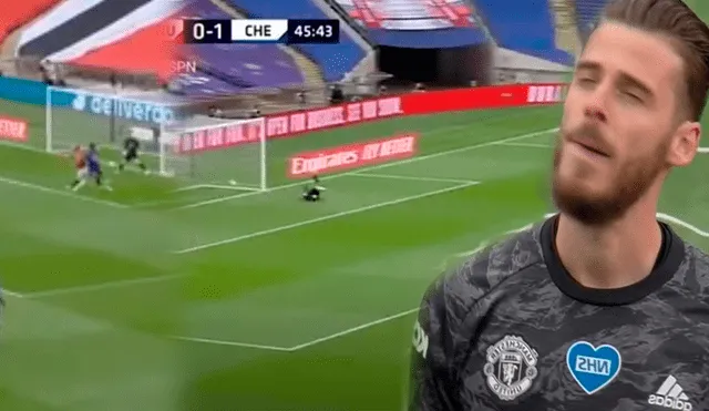 De Gea cometió dos sendos bloopers en la derrota del United ante el Chelsea por las semifinales de la FA CUP. (FOTO: Captura ESPN/Composición La República).