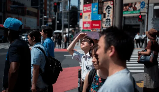 Ola de calor afecta a más de 18 000 personas en Japón. Foto: AFP