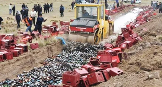 Municipio distrital amenaza con destruir mil cajas de cerveza en Arequipa.