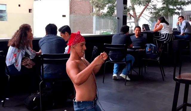 YouTube viral: peruano imita a Ricardo Milos y sale a bailar semidesnudo en calles de Lima [VIDEO]