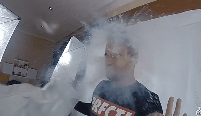 YouTube Viral: Vlogger se echa nitrógeno líquido en el rostro y ocurre esto [VIDEO]