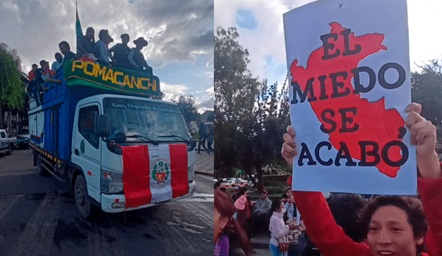 Mnifestantes de distintas regiones del Perú emprendieron el viaje hacia Lima para protestar contra el actual Gobierno y en memoria de los fallecidos. Foto: La República
