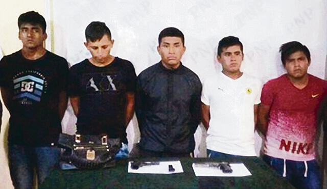 Trujillo: Capturan a cinco integrantes de banda “Los Temibles de La Perla”