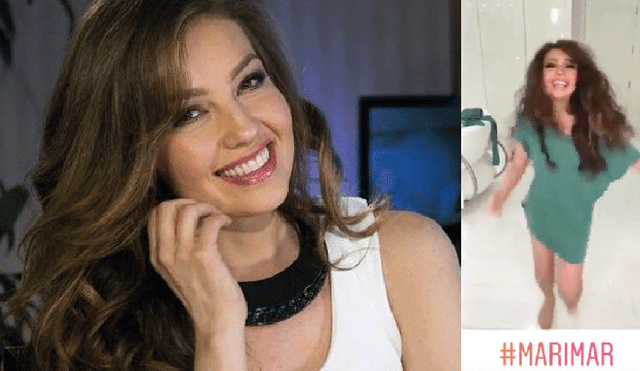 Instagram: Thalía baila tema de 'Marimar' pero muestra más de la cuenta
