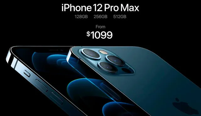 iPhone 12 Pro llegará en tres modelos de almacenamiento y su precio de salida será 1099 dólares. Foto captura: YouTube