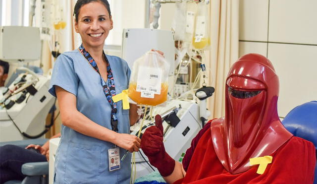 Con personajes de Star Wars realizan campaña de donación de sangre para niños con cáncer