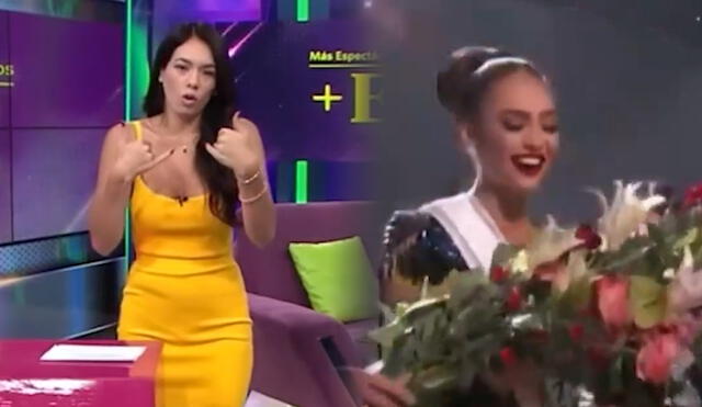 Jazmín Pinedo es la conductora de "más espectáculos" de América TV. Foto: América TV.