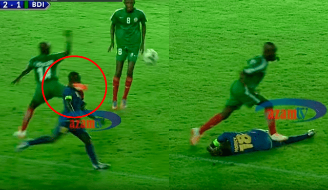 YouTube: futbolista de Tanzania hizo un lujo y su rival le aplicó brutal falta [VIDEO]