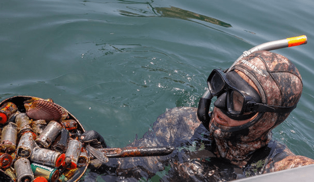 Retiran 12 toneladas de basura del fondo del mar en Pucusana [VIDEO]