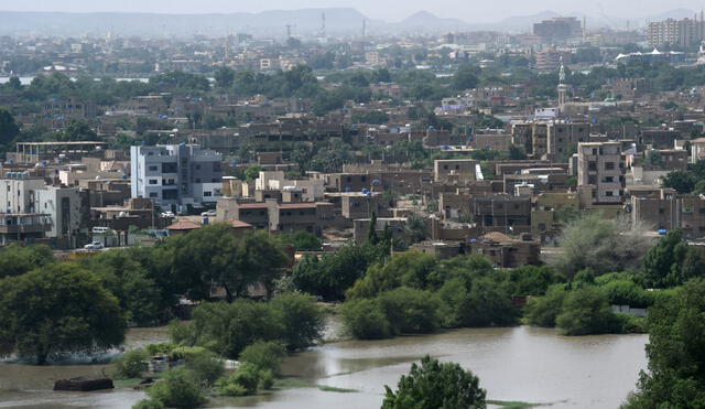 Vista general de las afueras de la capital de Sudán. Foto: AFP.