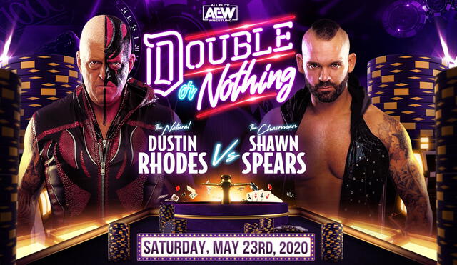 Dustin Rhodes vs. Shawn Spears en Double or Nothing. Foto: AEW